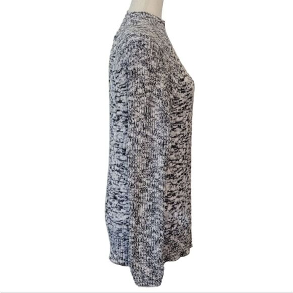 Craft & Barrow Gray Marled Mock Turtleneck Pullover Sweater Size L - Picture 3 of 6